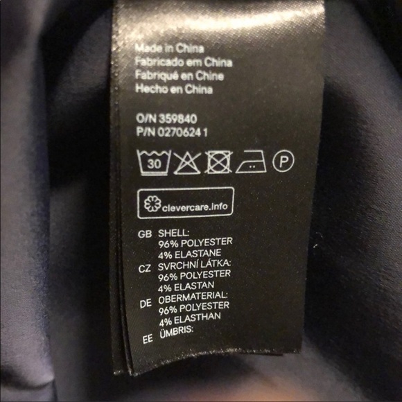 H & M Dark Navy Dress Straight Sexy Casual career Size 8 / Business casual - Picture 8 of 15